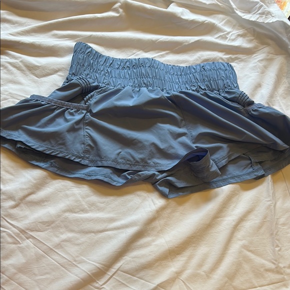 FP Movement by Free People High Waist Blue Shorts ‘get your flirt on’ - Picture 1 of 3